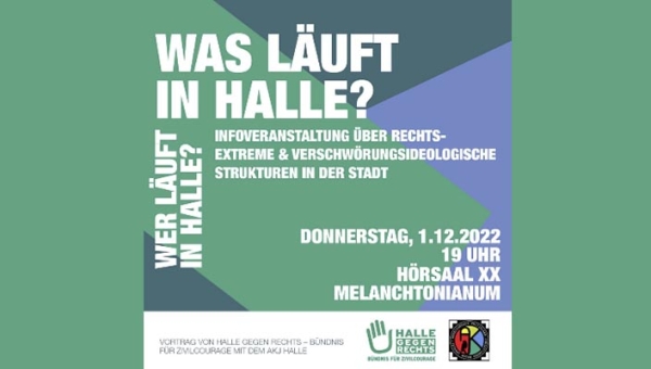 Torsten Hahnel zusammen mit &quot;Halle gegen Rechts&quot; auf Jagd nach rechten Verschwörungsideologen