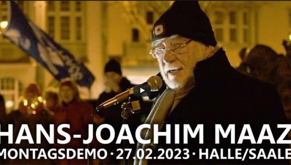 Rede Dr. Hans-Joachim Maaz auf der Montagsdemo in Halle am 27.2.2023